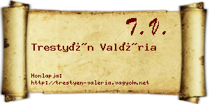 Trestyén Valéria névjegykártya
