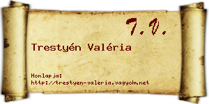 Trestyén Valéria névjegykártya