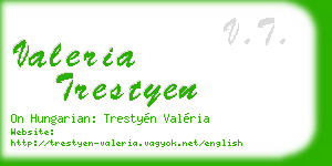 valeria trestyen business card